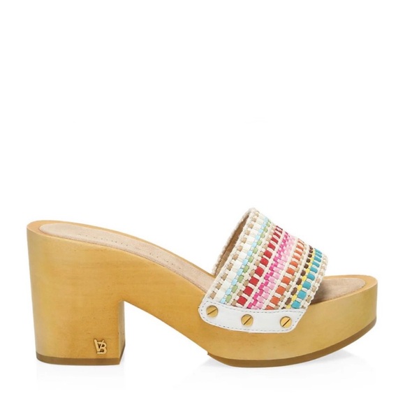 Veronica Beard Hannalee Woven Platform Clog Sandals - Picture 3 of 9